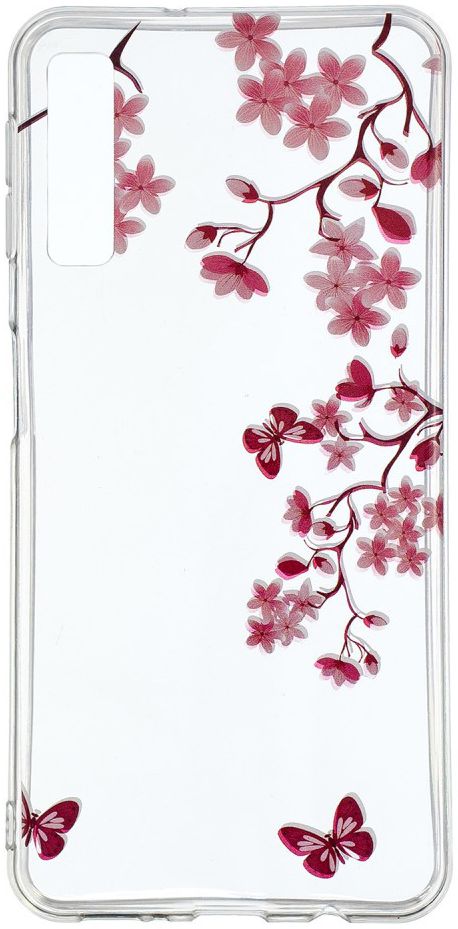 Samsung Galaxy A7 (2018) TPU Hoesje met Bloemen Print afbeelding 1