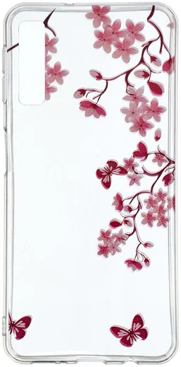 Samsung Galaxy A7 (2018) TPU Hoesje met Bloemen Print afbeelding 1