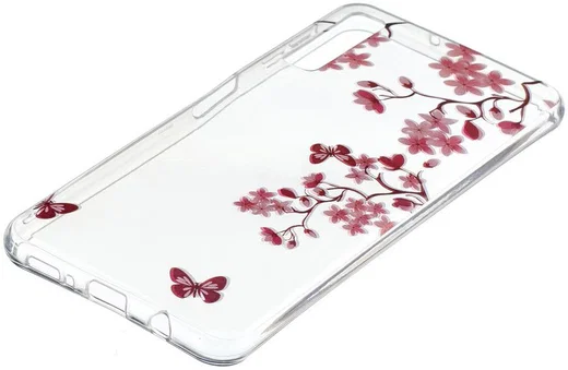 Samsung Galaxy A7 (2018) TPU Hoesje met Bloemen Print afbeelding 2