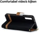 Samsung Galaxy A7 (2018) Jeans Portemonnee Hoesje Zwart afbeelding 4