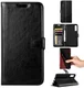 Samsung Galaxy A7 (2018) Kunst lederen Portemonnee Hoesje Zwart afbeelding 5