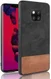Huawei Mate 20 Pro Back Cover met Lederen Coating Zwart afbeelding 1