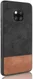 Huawei Mate 20 Pro Back Cover met Lederen Coating Zwart afbeelding 3