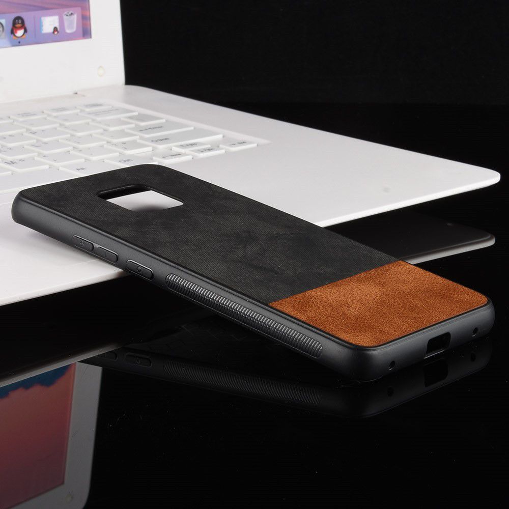 Huawei Mate 20 Pro Back Cover met Lederen Coating Zwart afbeelding 6