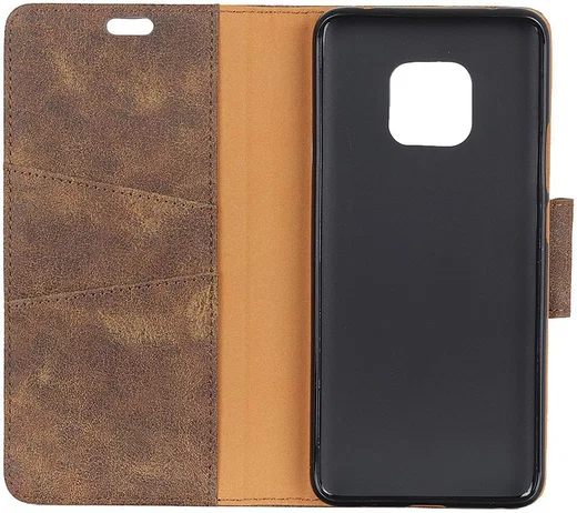 Huawei Mate 20 Pro Split Lederen Portemonnee Hoesje Coffee afbeelding 7