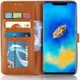 Huawei Mate 20 Pro Jeans Portemonnee Hoesje Donker Blauw afbeelding 2