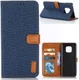 Huawei Mate 20 Pro Jeans Portemonnee Hoesje Donker Blauw afbeelding 8