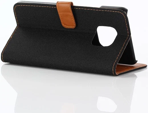 Huawei Mate 20 Pro Jeans Portemonnee Hoesje Zwart afbeelding 3