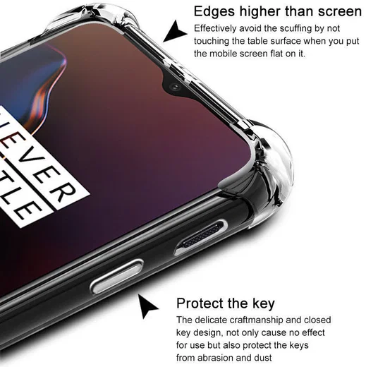 IMAK OnePlus 6T Hoesje Flexibel TPU met Screenprotector Matte Zwart afbeelding 7