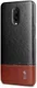 OnePlus 6T Back Cover met Lederen Coating Zwart / Bruin afbeelding 2