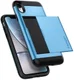 Spigen Slim Armor Card Holder Case Apple iPhone XR Hoesje Blauw afbeelding 4