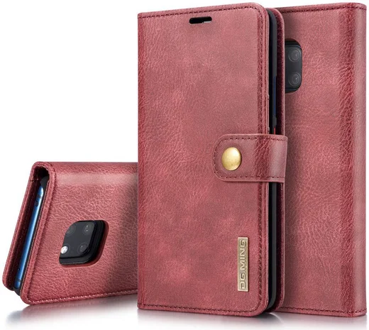 Huawei Mate 20 Pro Echt Leren 2-in-1 Portemonnee Hoesje Rood afbeelding 14
