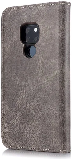 Huawei Mate 20 Echt Leren 2-in-1 Portemonnee Hoesje Grijs afbeelding 10