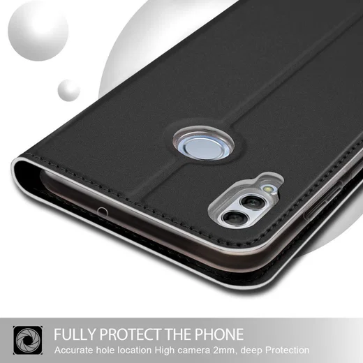 Huawei P Smart (2019) Luxe Portemonnee Hoesje Zwart afbeelding 6
