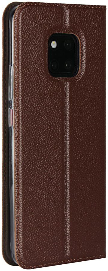 Huawei Mate 20 Pro Echt Leren Book Case Hoesje Bruin afbeelding 6