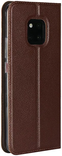 Huawei Mate 20 Pro Echt Leren Book Case Hoesje Bruin afbeelding 6