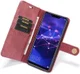Huawei Mate 20 Lite Echt Leren 2-in-1 Portemonnee Hoesje Rood afbeelding 2