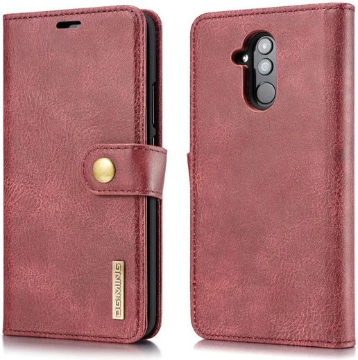 Huawei Mate 20 Lite Echt Leren 2-in-1 Portemonnee Hoesje Rood afbeelding 7
