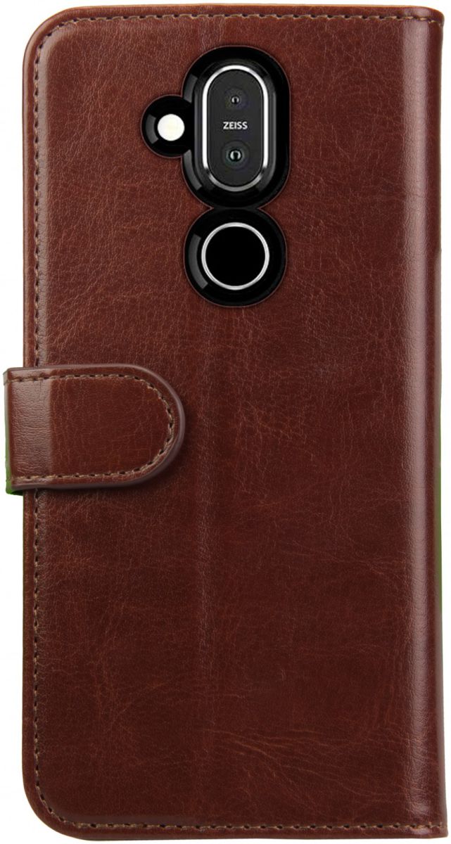 Rosso Element Nokia 5.1 Plus Hoesje Book Cover Bruin afbeelding 4