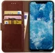 Rosso Element Nokia 8.1 Hoesje Book Cover Bruin afbeelding 1