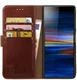 Rosso Element Sony Xperia 10 Hoesje Book Cover Bruin afbeelding 1