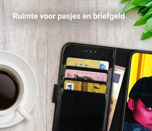 Rosso Element Huawei P Smart (2019) Hoesje Book Cover Zwart afbeelding 9