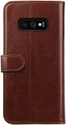 Rosso Element Samsung Galaxy S10E Hoesje Book Cover Bruin afbeelding 2