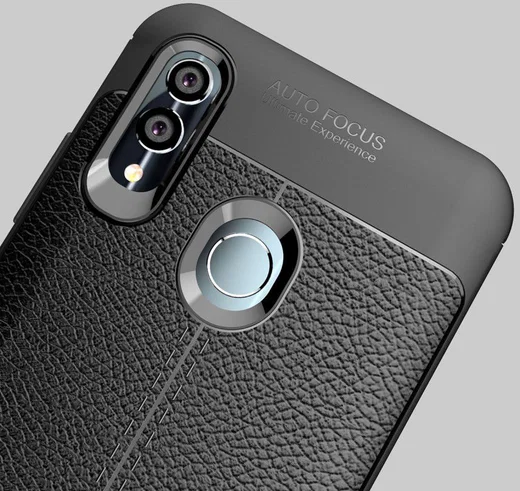 Huawei P Smart (2019) Hoesje met Kunstleer Coating Zwart afbeelding 9