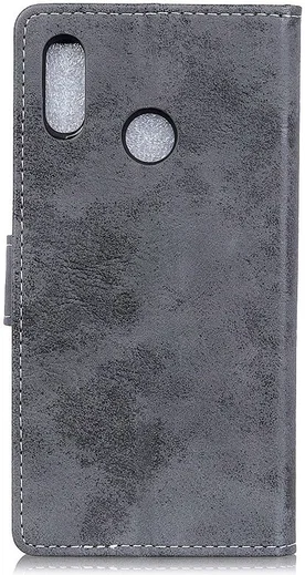 Huawei P Smart (2019) Retro Portemonnee Hoesje Grijs afbeelding 4