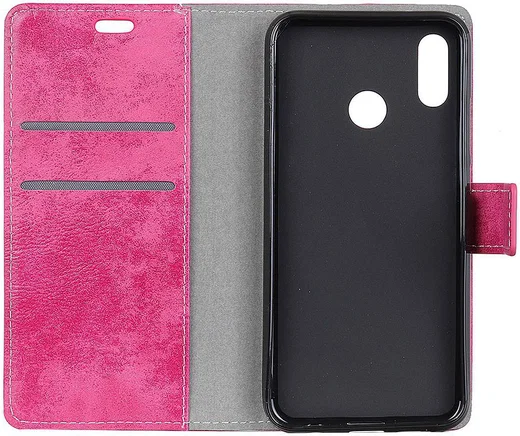 Huawei P Smart (2019) Retro Portemonnee Hoesje Roze afbeelding 2