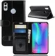 Huawei P Smart (2019) Stijlvol Portemonnee Hoesje Zwart afbeelding 7
