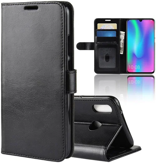 Huawei P Smart (2019) Stijlvol Portemonnee Hoesje Zwart afbeelding 8