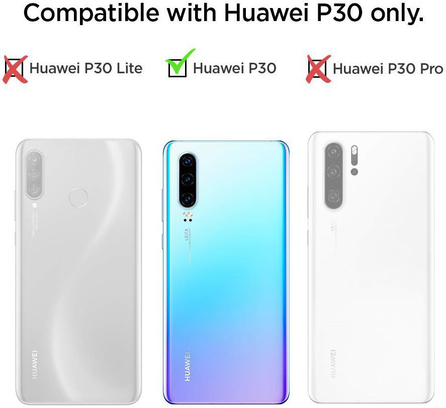 Huawei P30 Geborsteld TPU Hoesje Zwart afbeelding 13