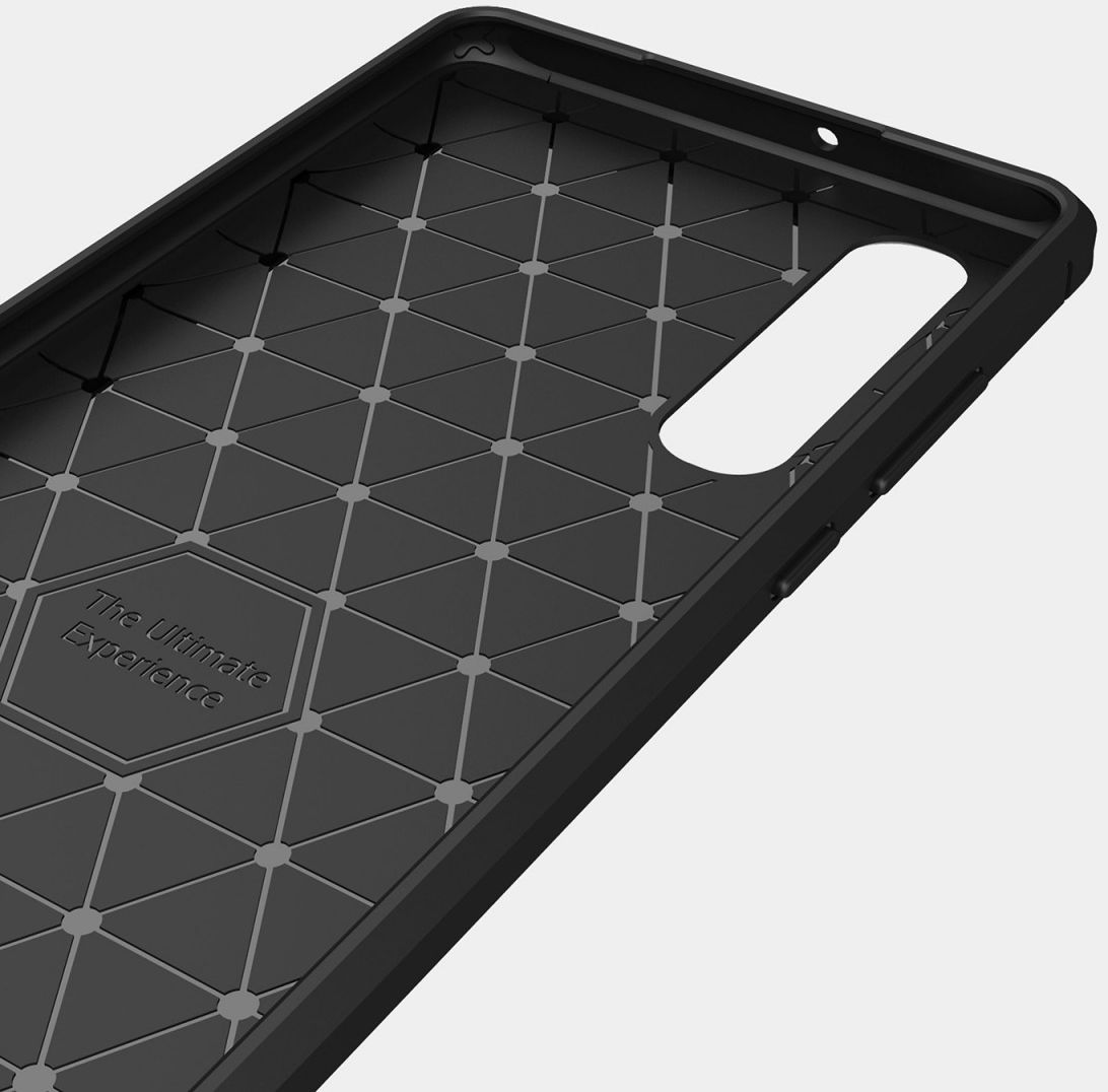 Huawei P30 Geborsteld TPU Hoesje Rood afbeelding 7