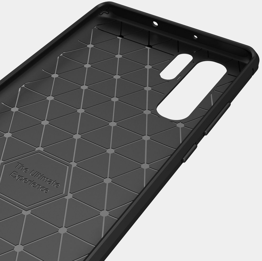 Huawei P30 Pro Geborsteld TPU Hoesje Zwart afbeelding 8