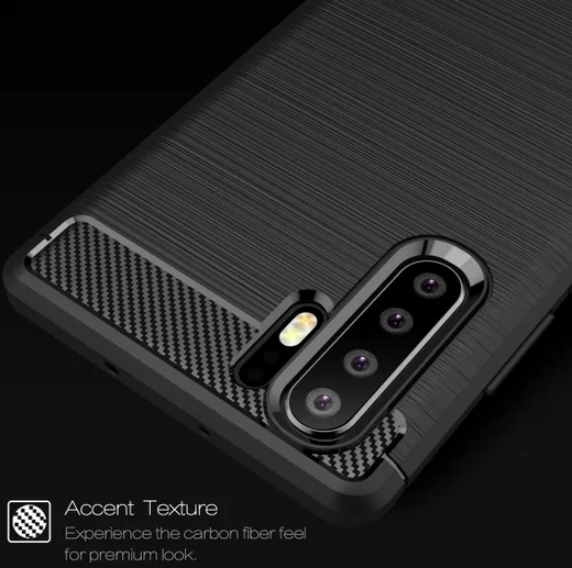 Huawei P30 Pro Geborsteld TPU Hoesje Grijs afbeelding 9