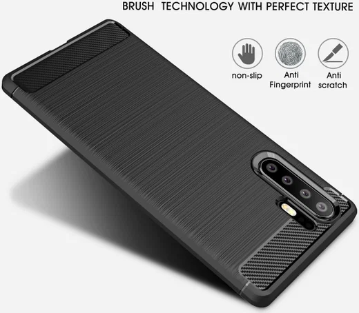Huawei P30 Pro Geborsteld TPU Hoesje Blauw afbeelding 7