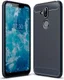 Nokia 8.1 Geborsteld TPU Hoesje Blauw afbeelding 1