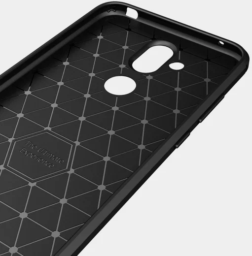 Nokia 8.1 Geborsteld TPU Hoesje Blauw afbeelding 8
