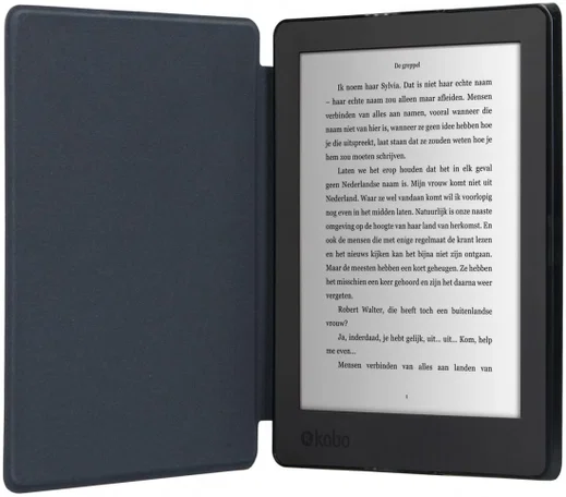 Kobo Aura H2O Edition 2 (2017) Hoesje Book Case Zwart afbeelding 2