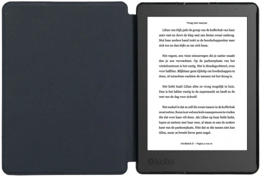 Kobo Aura Edition 2 Hoesje Book Case Zwart afbeelding 2