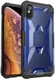 Apple iPhone XS Max Hybride Back Cover Zwart / Blauw afbeelding 1
