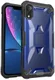 Apple iPhone XR Hybride Back Cover Zwart / Blauw afbeelding 1