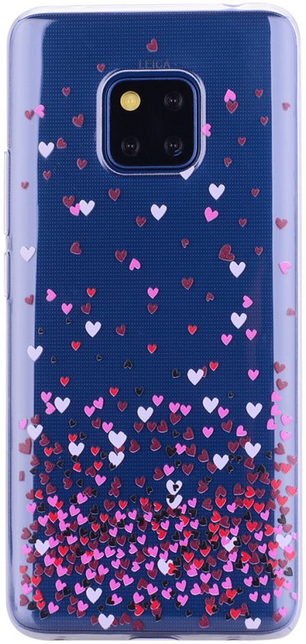 Huawei Mate 20 Pro TPU Hoesje met Print Hartjes afbeelding 1