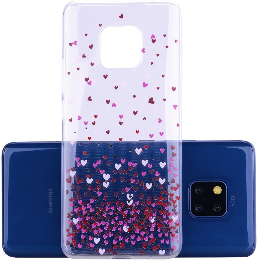 Huawei Mate 20 Pro TPU Hoesje met Print Hartjes afbeelding 3