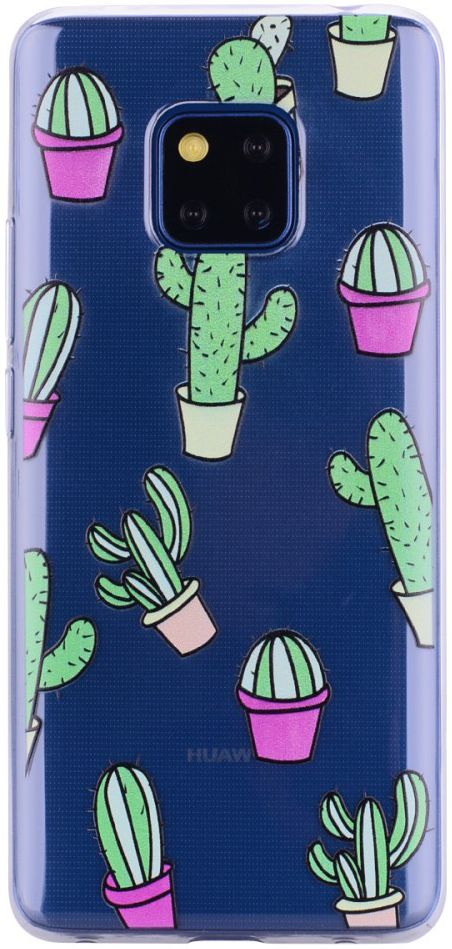 Huawei Mate 20 Pro TPU Hoesje met Print Cactus afbeelding 1