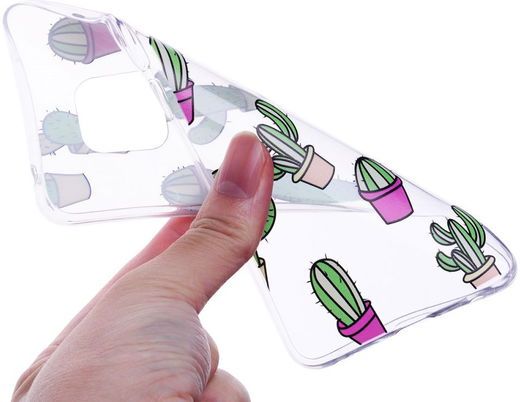 Huawei Mate 20 Pro TPU Hoesje met Print Cactus afbeelding 2