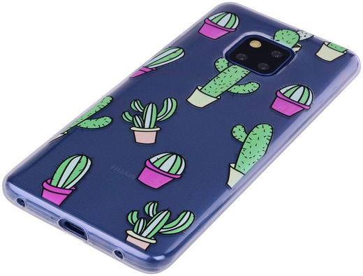 Huawei Mate 20 Pro TPU Hoesje met Print Cactus afbeelding 6