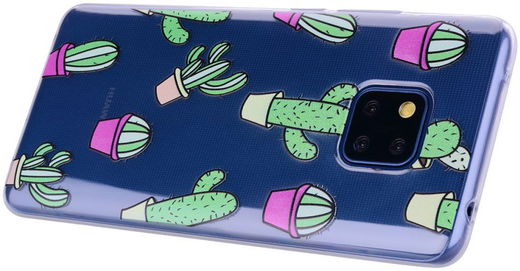 Huawei Mate 20 Pro TPU Hoesje met Print Cactus afbeelding 7