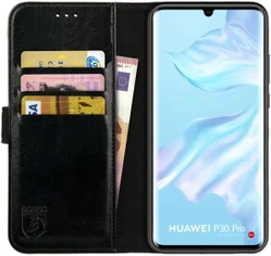 Rosso Element Huawei P30 Pro (New Edition) Hoesje Book Cover Zwart afbeelding